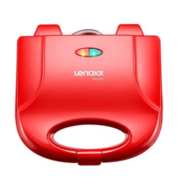 Imagem de Grill e Sanduicheira Antiaderente 220v LED com Alça Isotérmica Lenoxx 