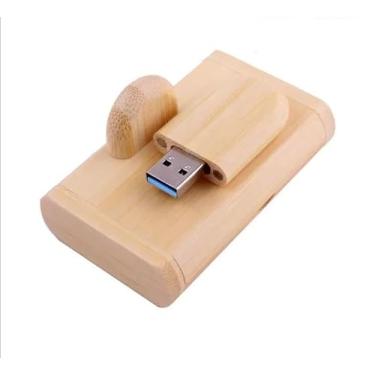 Imagem de PENDRIVE AMADEIRADO DE 128GB,TIPO C USB 3.0 COM VELOCIDADE DE 4,8GB/SG, INCLUINDO COMO PRESENTE UMA CAIXA DE PROTEÇÃO NA MESMA COR. (COR BAMBU)