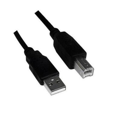 Imagem de Cabo USB Para Impressora Am/Bm 1,5 Metros Com Filtro - Preto - Exbom