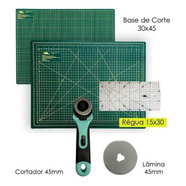 Imagem de Bases De Corte A3 Placa de Mesa 45x30 Régua de Acrílico 15x30 Cortador