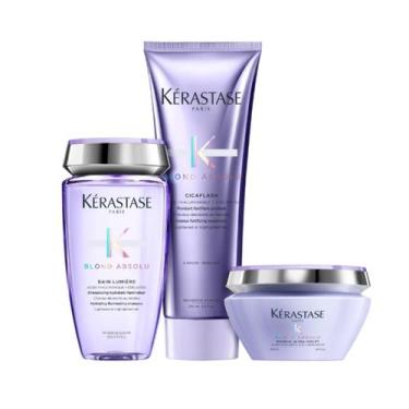 Imagem de Kit Blond Absolu Bain Lumiere Shp+ Cicaflash+ Masc Pq  - L'oreal Profe