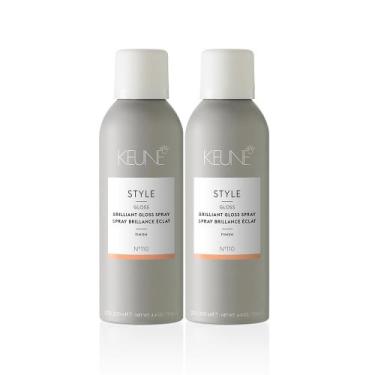 Imagem de Kit Keune Style Brilliant Gloss Spray Nº110 - Spray Finalizador 200ml 