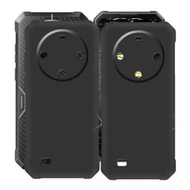 Imagem de Capa para Fossibot F105, capas KJYFOANI pretas à prova de choque, proteção contra quedas de 360°, capa de silicone macio ultrafino para Fossibot F105 (6,7 polegadas) - [2 unidades]