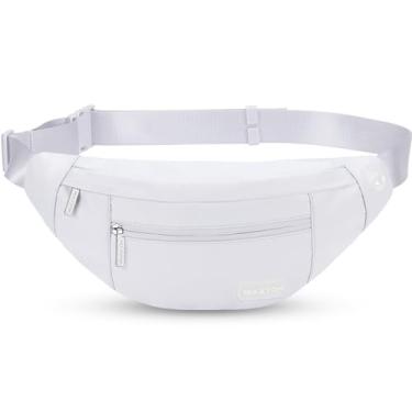 Imagem de MAXTOP Pochete transversal grande com 4 bolsos com zíper, presentes para desfrutar de festivais de esportes, treino, viagem, corrida, casual, carteiras de mãos livres, bolsa de cintura para celular