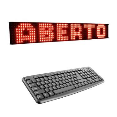 Imagem de Painel de LED, Letreiro Mensagens Climatizar 8L64C Vermelho