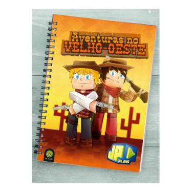 Imagem de Caderno Universitário Espiral - 80 folhas - JP Plays: Aventu - Mosaic