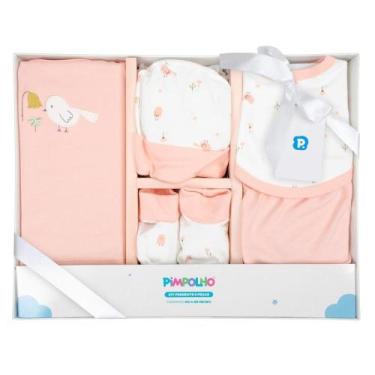 Imagem de Kit Presente Bebê Menina 5 Peças 00-06 Meses Pimpolho 9498, 0 A 6MESES