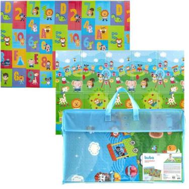 Imagem de Tapete De Atividades Amiguinhos Fofinhos Felizes Dupla Face Montessori