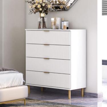 Imagem de Cômoda Ditália 4 Gavetas DM-239 Branca