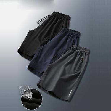 Imagem de Lançamento Kit com 3 Bermudas Plus Size Dry Fit Tecido Frio - SPORTS, 