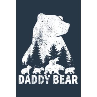 Imagem de Daddy Bear 4 Cubs Father Day Funny Daddy Bear 4 Kids Vintage: Study Notebook, 6 x 9 inches, 120 pages