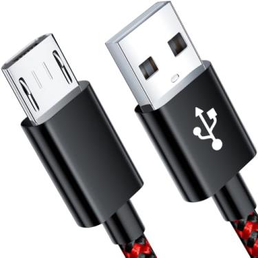 Imagem de Cabo micro USB, cabo de carregamento rápido Android de 1,8 m para Kindle Fire, controlador PS4, telefone Alcatel, cabo de carregador trançado para tablet Fire, Samsung Galaxy S7 Edge S2 J7 J5 J3, LG