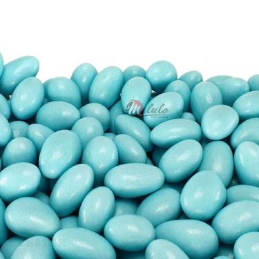 Imagem de Amêndoas Confeitadas Azul Bebê Premium 250g - Amêndoas Conf. Candy Sho