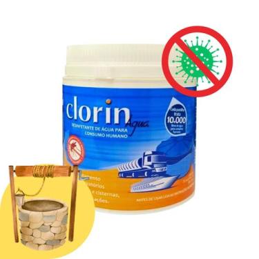 Imagem de Pote C/ 25 Pastilhas Clorin Higienização Cisterna Poços