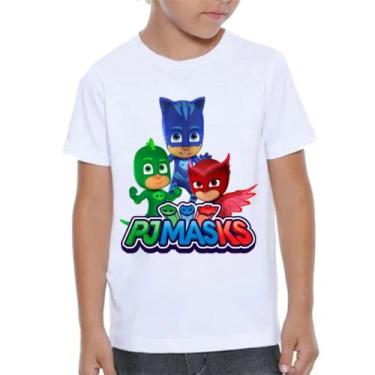 Imagem de Camisa-camiseta Infantil Pj Masks Desenha animado Blusa unissex camisa