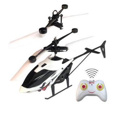 Imagem de Mini Helicóptero Recarregável de Brinquedo Com Controle Remoto Sensor 