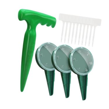 Imagem de WeiLaiKeQi Seting Dispenser de semente Conjunto de sementes Ajustável Fácil de usar suprimentos de jardim Ferramenta de semeadora de plantador de mão de, Definido com 3pcs Semeador