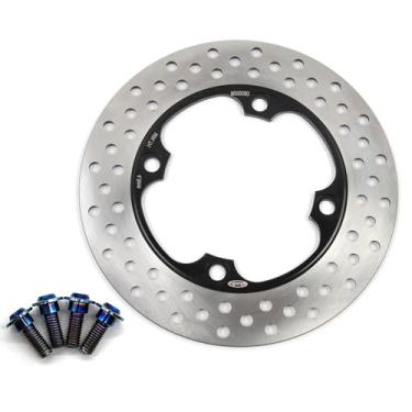 Imagem de Rotor de disco de freio traseiro com parafusos de montagem para Honda PANTHEON 125 150 03-07, CB600F HORNET 600 98-06, CBR600F CBR600F3 CBR600F4I 1991-2007, CBR600RR 600 03 -22, C BR900RR 92-99