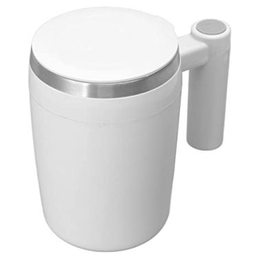 Imagem de Caneca de café Com Agitação Automática Magnética 380ml - Misturador de Proteína Em pó - Copo Recarregável de Aço Inoxidável Com Bateria Embutida - Carregamento USB