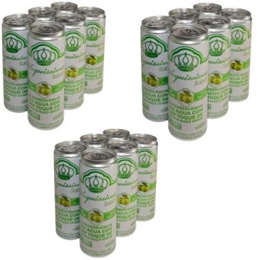 Imagem de Água saborizada maça verde lata 350ml zero açucar pack 36 unidades - A