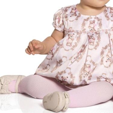 Imagem de Meia Calça Lobinha Infantil 2554-001 Rn/bb/p Fio 70 Cute - Geral, Rosa