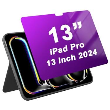 Imagem de Westillux Película protetora de tela para ipad Pro 13 privacidade 33.0 cm M4 (modelo 2024, 7ª geração) vidro temperado antiespião, antiarranhões, compatível com Apple Pencil com capa antiluz azul,