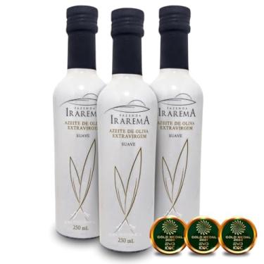 Imagem de Azeite Extra Virgem Irarema Suave Brasileiro Premiado - 3x Garrafas de 250ml