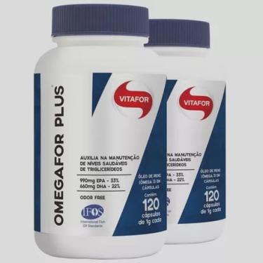 Imagem de Kit 2UN - Omegafor Plus 1000mg - 120 cápsulas - Vitafor