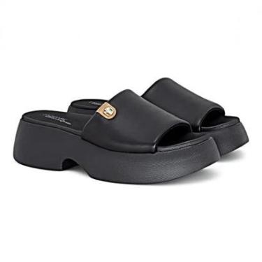 Imagem de Tamanco Modare Plataforma Feminino - Preto - 33-Feminino