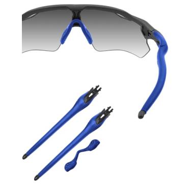Imagem de HILEEN Óculos de sol pretos de substituição para óculos de sol Oakley Radar EV Path Pitch Advancer - Azul escuro