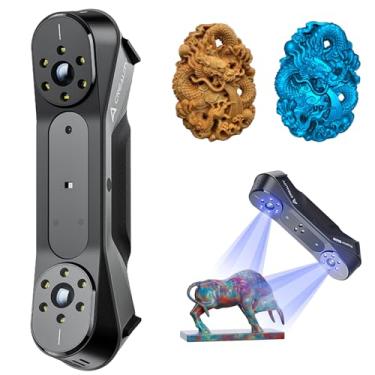 Imagem de Creality CR-Scan Raptor Scanner 3D para impressão 3D, precisão de 0,02 mm, velocidade de digitalização de 60 FPS, luz azul industrial e fonte de luz NIR para macOS Windows