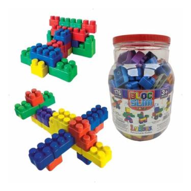 Imagem de Blocos De Montar Slim Educativos 176 Pçs Luctoys 005