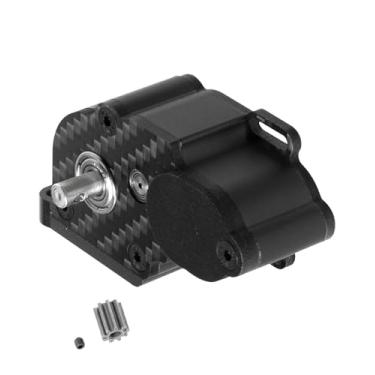 Imagem de RCMYou Aluminum LCG Transmission Gearboxes Upgrades Part for Axial SCX10 SCX10 II 90046 90047,RC Crawler Car Alloy Transmission Gearbox Hop Ups,Black