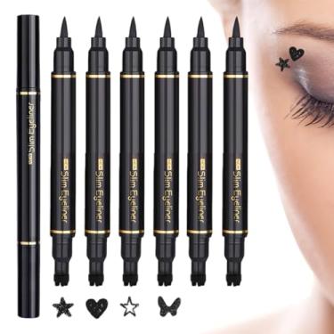 Imagem de Delineadora Líquida - Modelos De Delineador Em Múltiplas Formas,Cosmético de Beleza Dupla Cabeça para Maquiagem Diária Encontros Viagens e Performances
