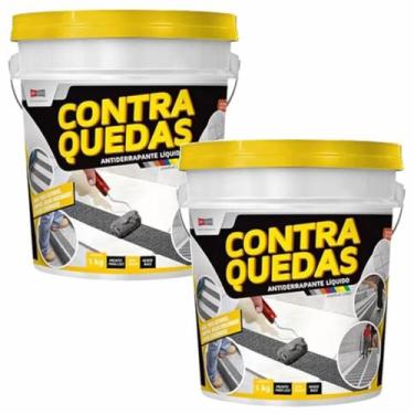 Imagem de Kit 2 antiderrapante liquido contra quedas dry l. preto 1kg