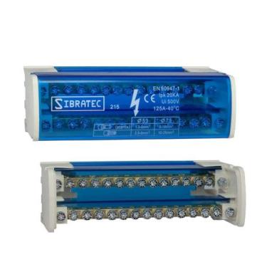 Imagem de Bloco de distribuição modular com 2 barramentos x 15 ligações - 125a s