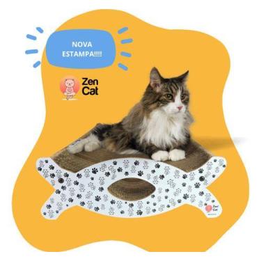 Imagem de Arranhador Papelão Para Gatos Caminha - ZENCAT, Branco
