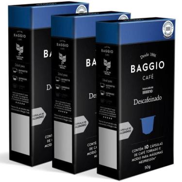 Imagem de 30 Cápsulas Café Baggio Descafeinado Para Nespresso - Baggio Cafe