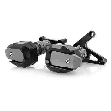 Imagem de Acc-Creativity Motocicleta CNC Alumínio Motor Crash Guard Case Frame Sliders Protector Proteção contra quedas Compatível com Honda CBR650F CBR650R CB650F CB650R (Titânio)