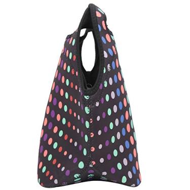 Imagem de Lancheira Térmica Isolada, Bolsa de Neoprene para Piquenique, Lancheira à Prova D'água Com Gelo Azul para Frutas Frescas e Bebidas Frias, Design Portátil e Quente, (Pequeno