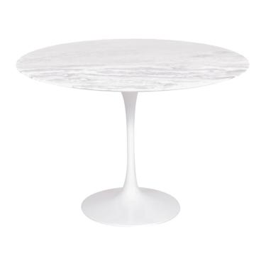 Imagem de Mesa Saarinen Redonda Espírito Santo 107cm - Base Branca