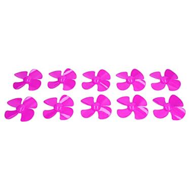 Imagem de 10pcs 60mm 4 Lâminas de Barcos Plásticos Com Acessórios de Brinquedo de Brinquedos Diy de 2 Mm para Modelo de Carro de Controle Remoto (Rose Red)