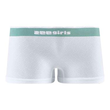 Imagem de Calcinha Boxer em Jacquard sem Costura Branca  menina