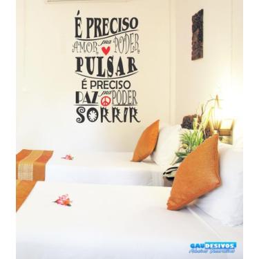 Imagem de Adesivo Decorativo de Parede Frase É Preciso Serve para Vidro - Gaudes