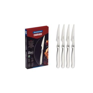 Imagem de Conjunto de Facas para Churrasco Tramontina Zurique em Aço Inox 4 Peça