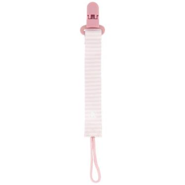 Imagem de Prendedor de Chupeta Pimpolho, Rosa Listras