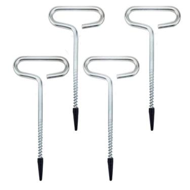 Imagem de Hdtyyln Trumpet Ice Nail Ground Nail - Conjunto de 4 pregos de inserção de gelo para barracas de pesca de inverno - Acessórios ideais para pesca no gelo e acampamento em condições congelantes (tamanho
