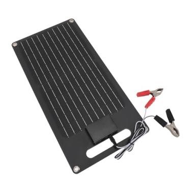 Imagem de AUNMAS Carregador Solar, 50W 12V Monocristalino Silicone ABS Painel Solar de Alta Eficiência Com Células Solares USB de Saída USB para Celular, Telhado, Acampamento Ao Ar Livre e RV