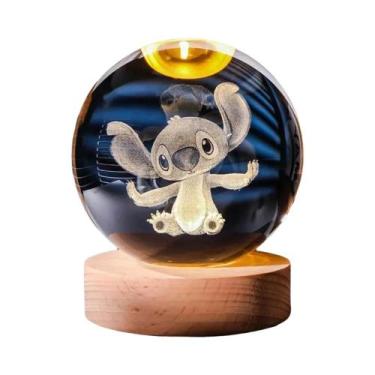 Imagem de Bola de Cristal 3D Infantil - Pikachu, Doraemon, Hello Kitty - Luz Not