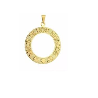 Imagem de Pingente Mandala Meus Filhos Amados Folheado Ouro 18k - Milena Folhead